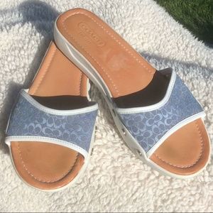 coach slides blue